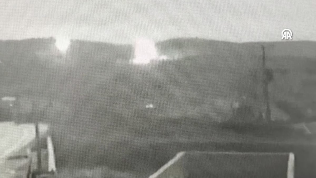 Balıkesir’deki mühimmat fabrikasındaki patlama anının yeni görüntüleri