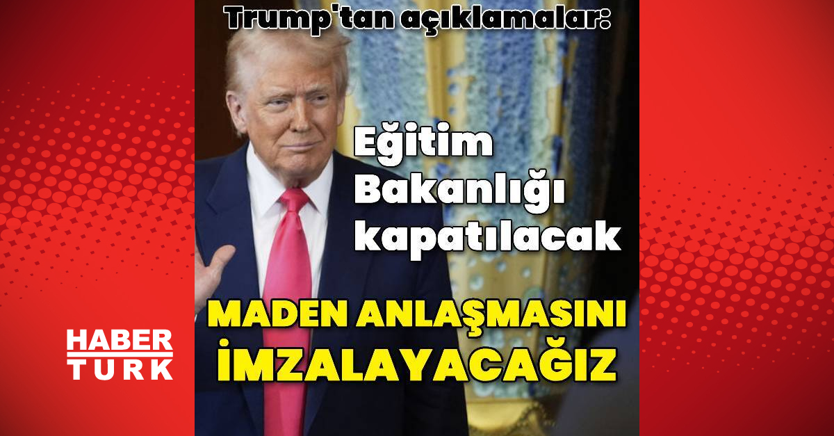 ABD Başkanı Trump: Ukrayna ile maden anlaşmasını imzalayacağız